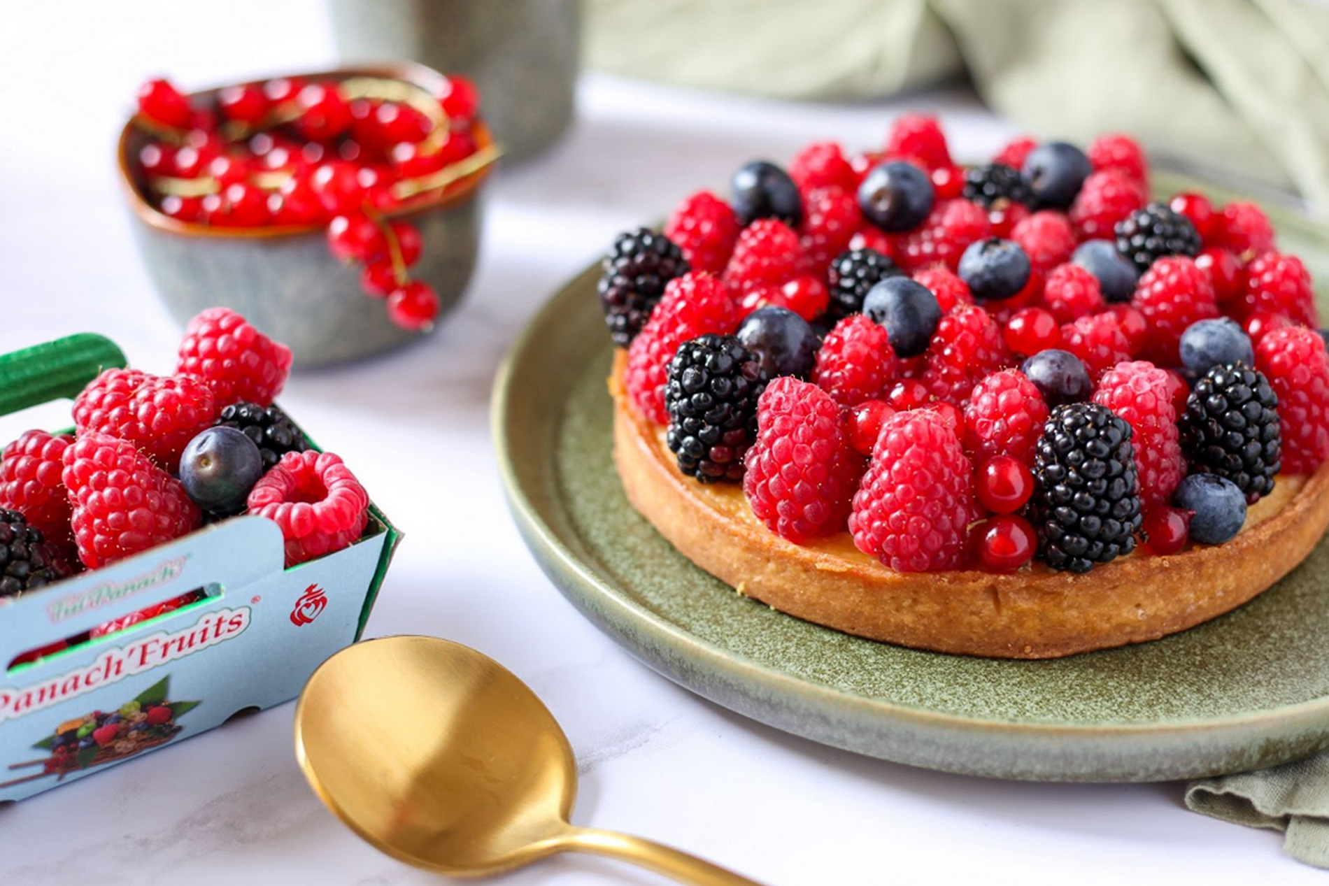 Tarte sablée pâtissière aux fruits rouges 